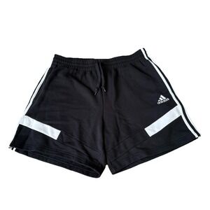Adidas Men's Black White Chunky Thick Basketball Shorts Athleisure Activewear XL